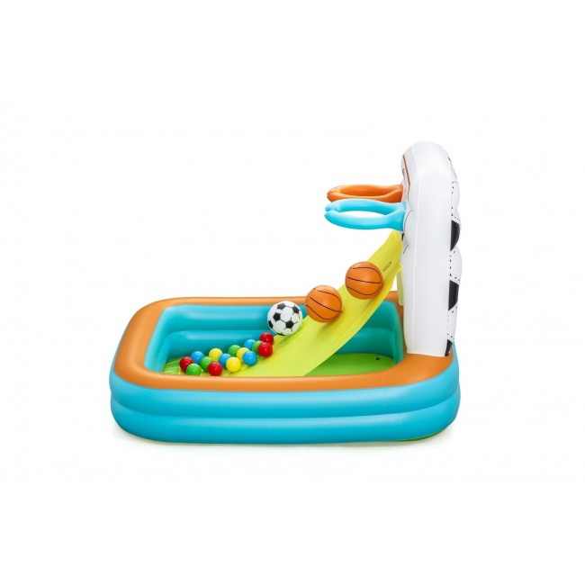Bestway Kick N Swish 3-in-1 Multi-Use Inflatable Ball Pit with 18 Play Balls