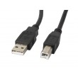 Lanberg CA-USBA-11CC-0018-BK USB cable USB 2.0 1.8 m USB B Black