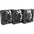 Alpenf hn JetStream Triple - black fan, 3 pieces
