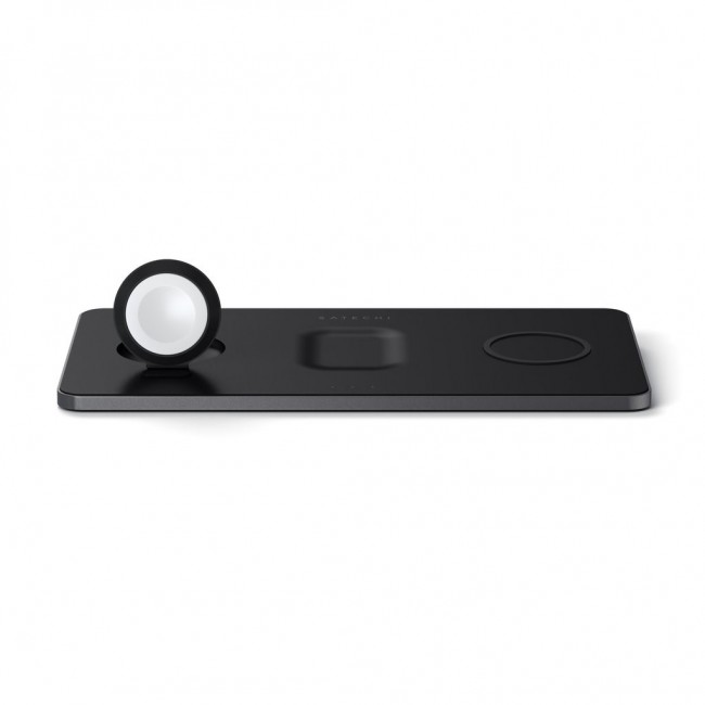Satechi ST-X3TWCPM mobile device charger Headphones, Smartphone, Smartwatch Black AC Wireless charging Indoor