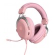Deltaco Gaming GAM-030-P headphones/headset Wired Head-band USB Type-A Pink