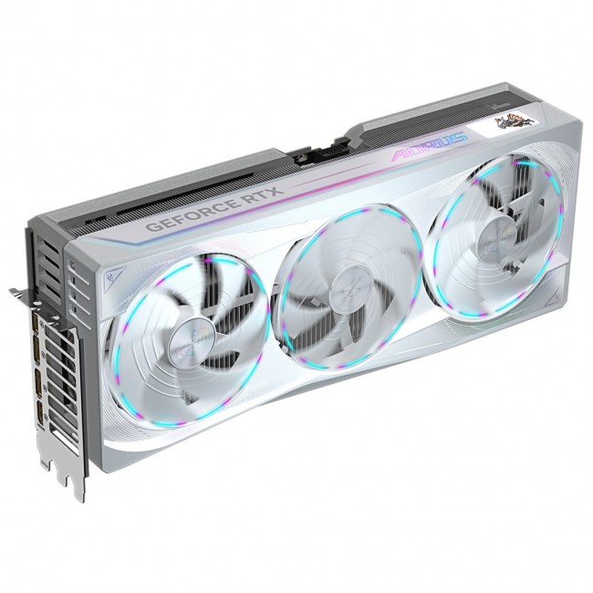 GIGABYTE AORUS GeForce RTX 5090 MASTER ICE 32G Graphics Card - 32GB GDDR7, 512bit, PCI-E 5.0, 2655MHz Core Clock, 3 x DP 2.1a, 1 x HDMI 2.1b, NVIDIA DLSS 4, GV-N5090AORUSM ICE-32GD GIGABYTE AORUS GeForce RTX 5090 MASTER ICE 32G Graphics Card - 32GB GDDR7, 512bit, PCI-E 5.0, 2655MHz Core Clock, 3 x DP 2.1a, 1 x HDMI 2.1b, NVIDIA DLSS 4, GV-N5090AORUSM ICE-32GD