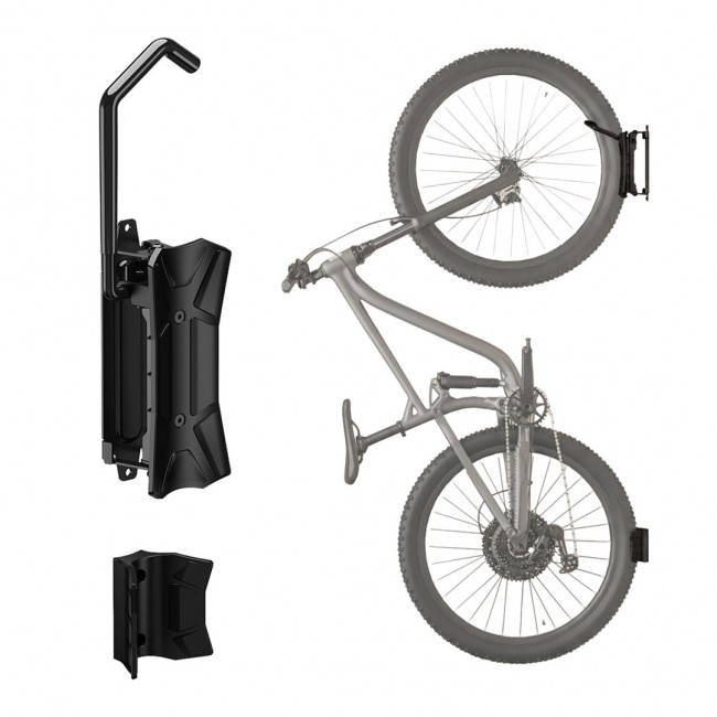 Maclean Wall-Mounted Bike Rack / Hanger, max. load 35 kg, adjustable tilt angle, steel, MC-171