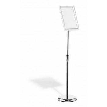 Durable 479823 sign holder/information stand A4 Aluminium, Plastic, Steel Silver