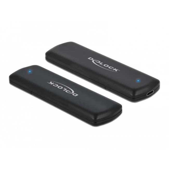 DeLOCK External USB Type-C Combo Enclosure for M.2 NVMe PCIe or SATA SSD