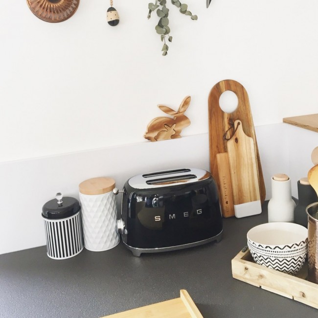 Smeg 50's Style Toaster TSF01BLEU Black