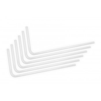 EK Water Blocks EK-Loop Hard Tube 16/12mm acrylic, bent 90 degrees - 80cm, 6 pieces