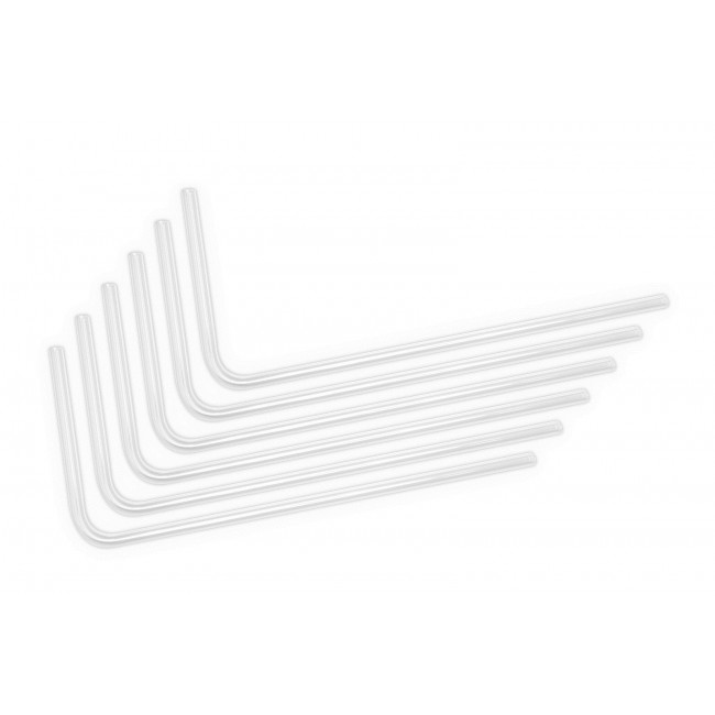EK Water Blocks EK-Loop Hard Tube 16/12mm acrylic, bent 90 degrees - 80cm, 6 pieces