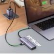 Ugreen CM512 90568 USB-C adapter 2 USB-A 3.0 / HDMI / RJ45 / SD and TF card reader / USB-C PD 100 W Grey