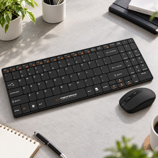 Esperanza EK122K keyboard RF Wireless QWERTY Black