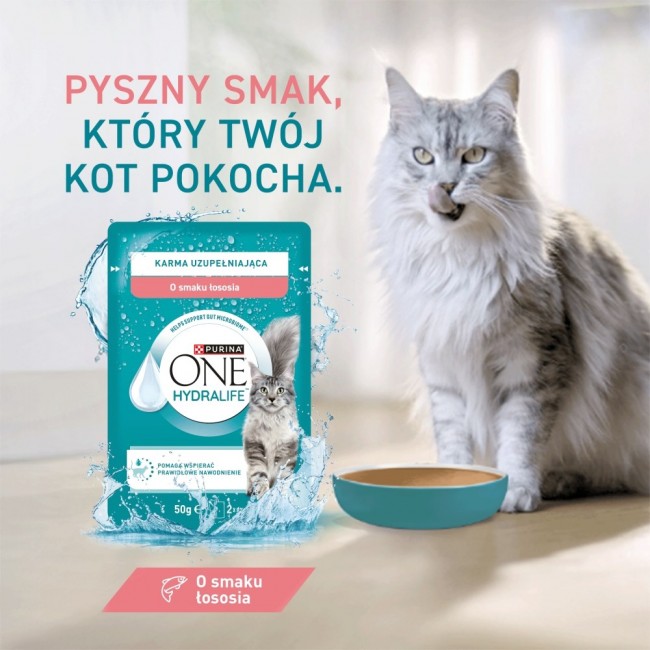 PURINA One Hydralife Salmon - cat treats - 50g