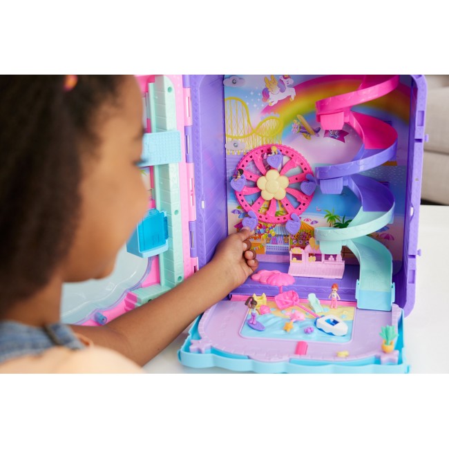 Polly Pocket POLLYVILLE RESORT ROLL AWAY Playset Polly Pocket POLLYVILLE RESORT ROLL AWAY Playset