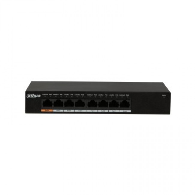 Dahua Technology PFS3008-8GT-96 network switch Unmanaged L2 Gigabit Ethernet (10/100/1000) Power over Ethernet (PoE) Black Dahua Technology PFS3008-8GT-96 network switch Unmanaged L2 Gigabit Ethernet (10/100/1000) Power over Ethernet (PoE) Black