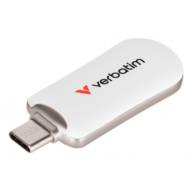 Verbatim Plectra USB-C Flash Drive White 512GB Verbatim Plectra USB-C Flash Drive White 512GB