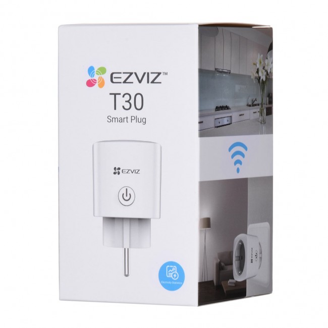 EZVIZ T30-10B-EU smart plug 1600 W White EZVIZ T30-10B-EU smart plug 1600 W White