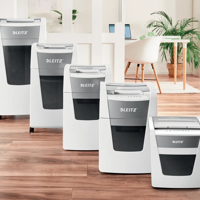 Leitz IQ Autofeed Small Office 50X Automatic Paper Shredder P4 Leitz IQ Autofeed Small Office 50X Automatic Paper Shredder P4