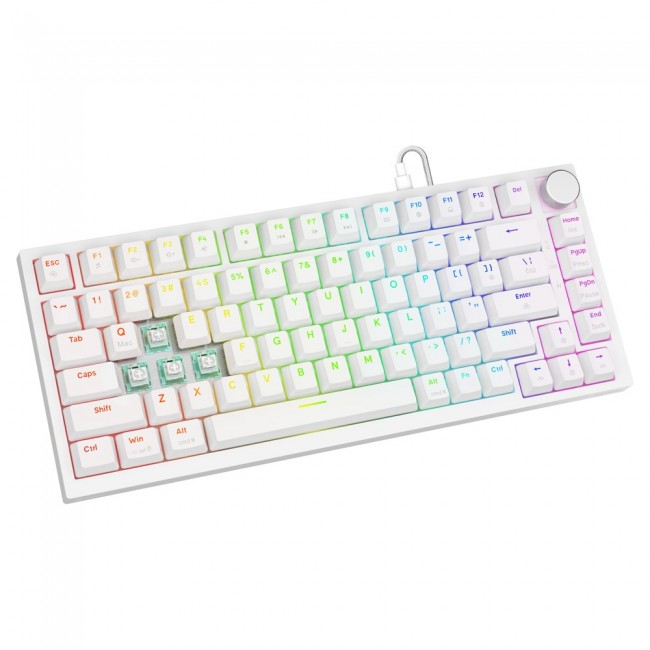 Savio ASTRAL WHITE JADE keyboard Gaming USB QWERTY US International