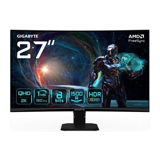 Gigabyte GS27QCA LED 27 2560 x 1440 px Quad HD 180 Hz monitor black