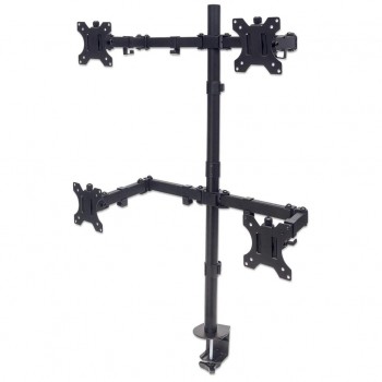 Manhattan Quad Desk Mount for TV & Monitors, For screens 10