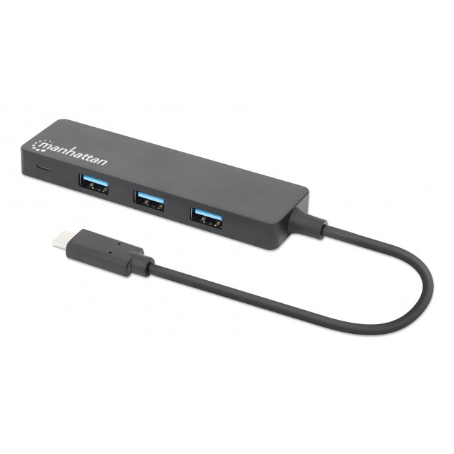 Manhattan USB-C Dock/Hub, Ports (4): USB-A (x4), 5 Gbps (USB 3.2 Gen1 aka USB 3.0), External Power Supply Not Needed, Universal for all devices, SuperSpeed USB, Black, Three Year Warranty, Equivalent to HB30CM4AB Manhattan USB-C Dock/Hub, Ports (4): USB-A (x4), 5 Gbps (USB 3.2 Gen1 aka USB 3.0), External Power Supply Not Needed, Universal for all devices, SuperSpeed USB, Black, Three Year Warranty, Equivalent to HB30CM4AB