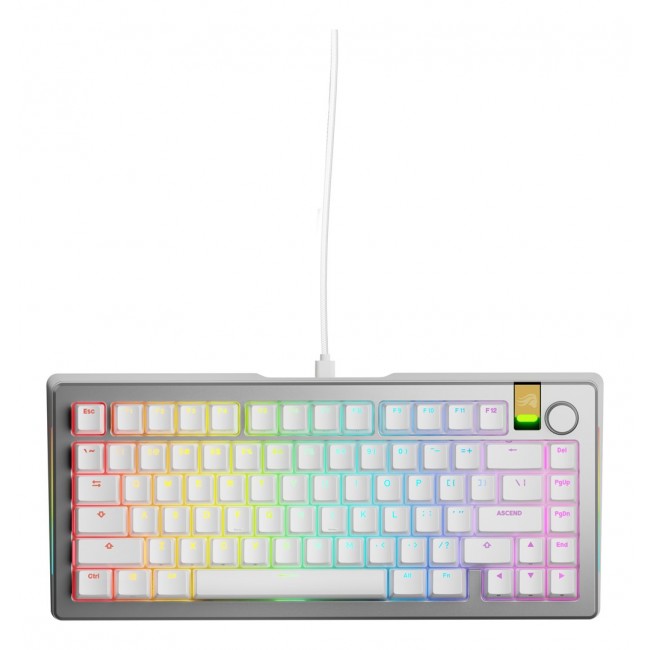 Glorious Gaming GMMK 3 PRO HE 75% Prebuilt Wired Silver - US