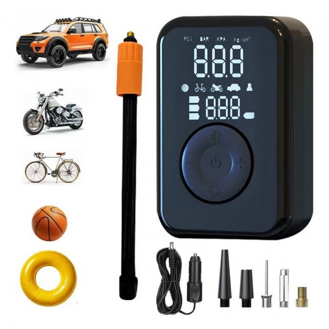 PATONA Electric tire inflator 10.3 bar / 150 PSI Powerbank and LED light Black PATONA Electric tire inflator 10.3 bar / 150 PSI Powerbank and LED light Black