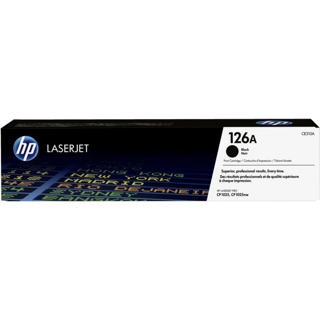 HP 126A Black Original LaserJet Toner Cartridge HP 126A Black Original LaserJet Toner Cartridge