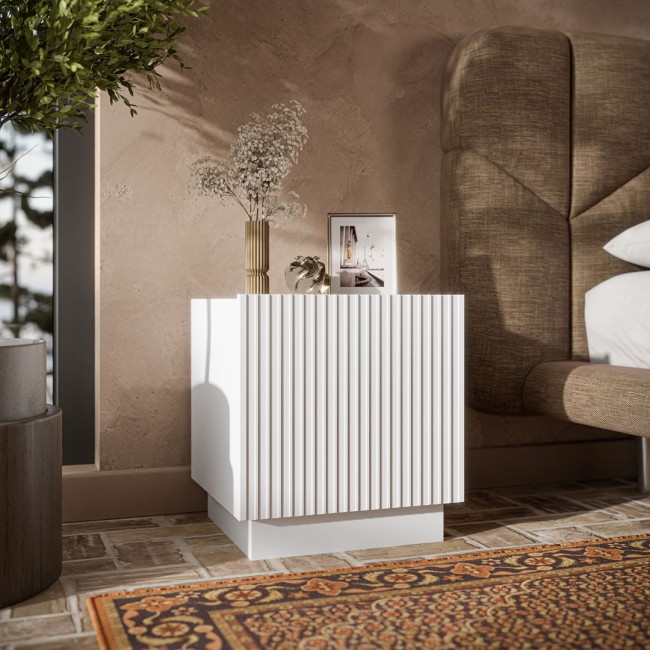 Cama Bedside cabinet, 2 pcs, LIVERTI, 45x42x47, white