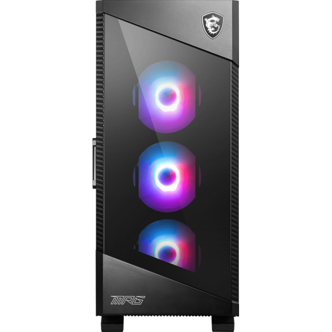 MSI MPG VELOX 100R Mid Tower Gaming Computer Case 'Black, 4x 120mm ARGB Fans, 1-6 ARGB Hub, ARGB light strip, USB Type-C, Tempered Glass, Center, E-ATX, ATX, mATX, mini-ITX' MSI MPG VELOX 100R Mid Tower Gaming Computer Case 'Black, 4x 120mm ARGB Fans, 1-6 ARGB Hub, ARGB light strip, USB Type-C, Tempered Glass, Center, E-ATX, ATX, mATX, mini-ITX'