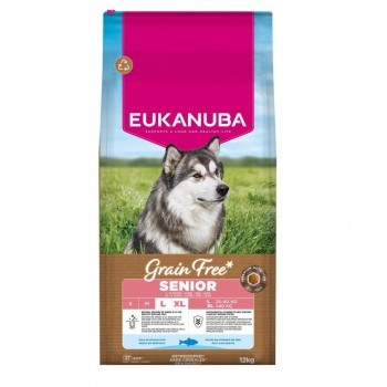 EUKANUBA Grain Free Senior Large Ocean Fish - dry dog food - 12kg