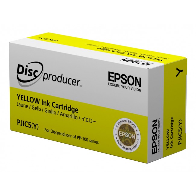 Epson Discproducer Ink PJIC7(Y), Yellow (MOQ 10) Epson Discproducer Ink PJIC7(Y), Yellow (MOQ 10)