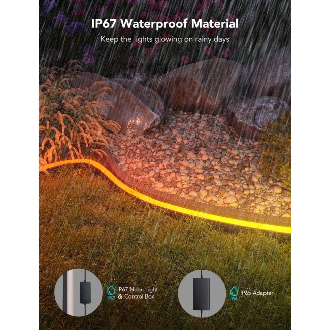 Govee H61A8 Outdoor Neon LED Strip Lights 10m with Wi-Fi, Bluetooth and RGBIC