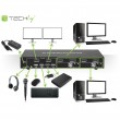 Techly IDATA DP-KVM2 KVM switch Black Techly IDATA DP-KVM2 KVM switch Black