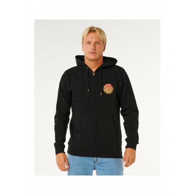 Bluza męska RIP CURL Wettie Passage Icon Zip Thru czarna - M