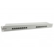 Equip 16-Port Cat.6 Shielded Patch Panel, Light Grey Equip 16-Port Cat.6 Shielded Patch Panel, Light Grey