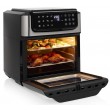 Tristar Hei luft-Ofen Kontrollleuchte Timerfunktion 12 l Single Stand-alone 1800 W Hot air fryer Black, Stainless steel