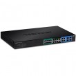 Trendnet TPE-204US network switch Managed L2/L3/L4 Gigabit Ethernet (10/100/1000) Power over Ethernet (PoE) 1U Black