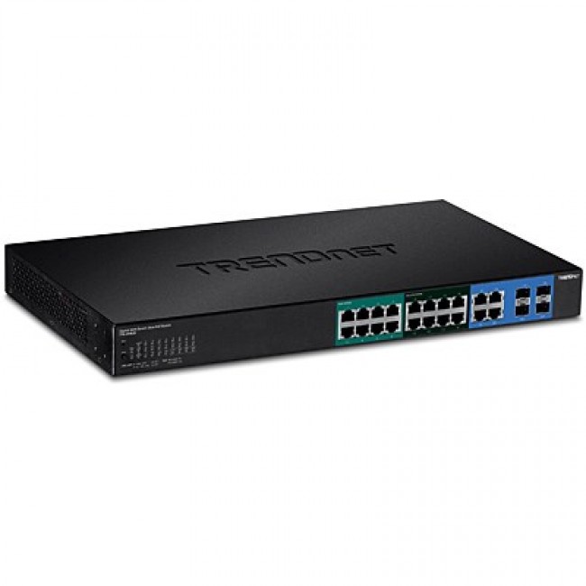 Trendnet TPE-204US network switch Managed L2/L3/L4 Gigabit Ethernet (10/100/1000) Power over Ethernet (PoE) 1U Black