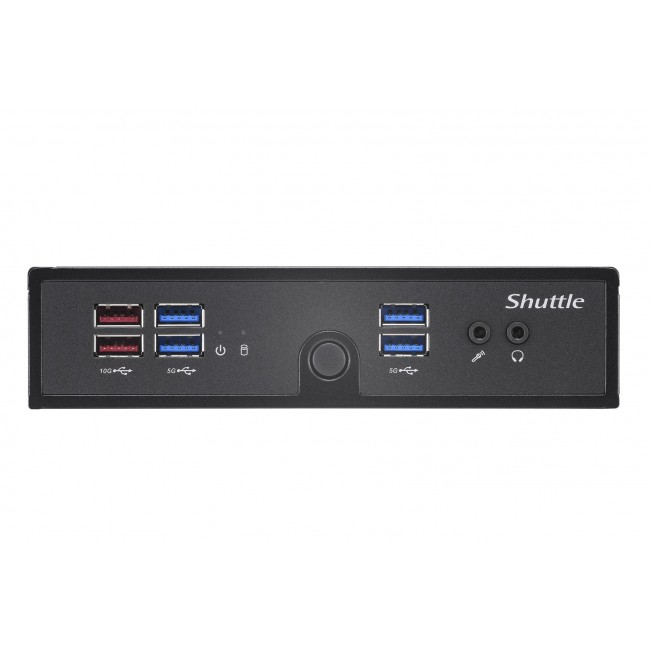 Shuttle XPC slim Barebone DS50U3, Intel i3-1315U, 2x LAN (1x 2.5Gbit ,1x 1Gbit), 1xCOM,1xHDMI,1xDP, 1x VGA, fanless, 24/7 permanent operation
