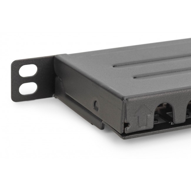 Digitus CAT 6, Class E High Density Patch Panel, shielded, black Digitus CAT 6, Class E High Density Patch Panel, shielded, black
