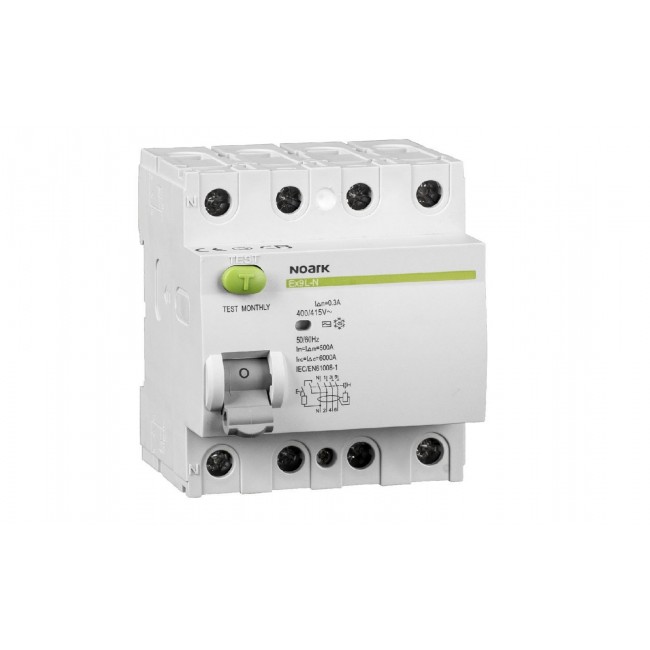 Noark Residual current circuit breakers Ex9L-N 4P 40A 30mA