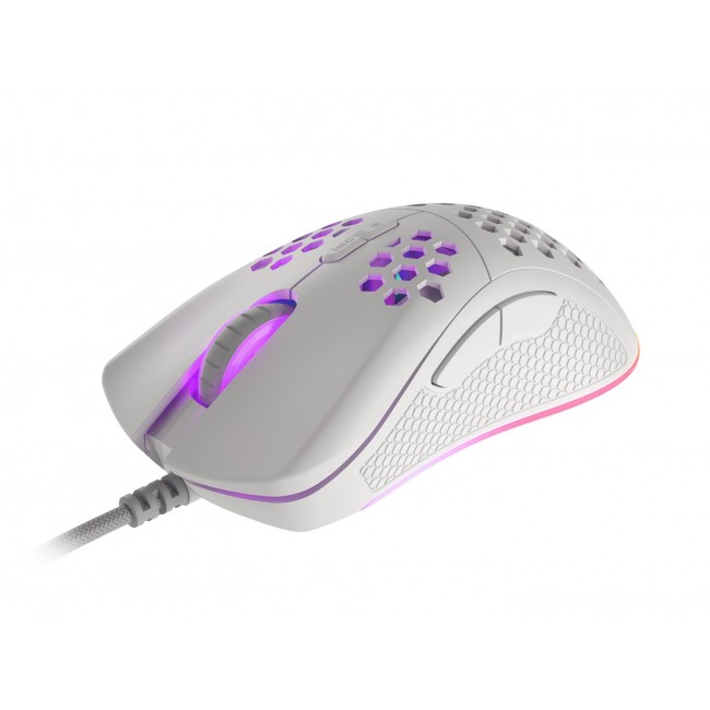 Genesis Krypton 555 Gaming Mouse 8000 DPI RGB White Gaming Programmable