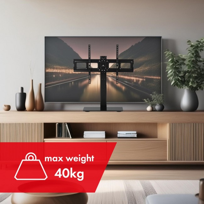Maclean MC-386 Universal TV Stand Base for Cabinet Dresser Table Desk 32 Maclean MC-386 Universal TV Stand Base for Cabinet Dresser Table Desk 32