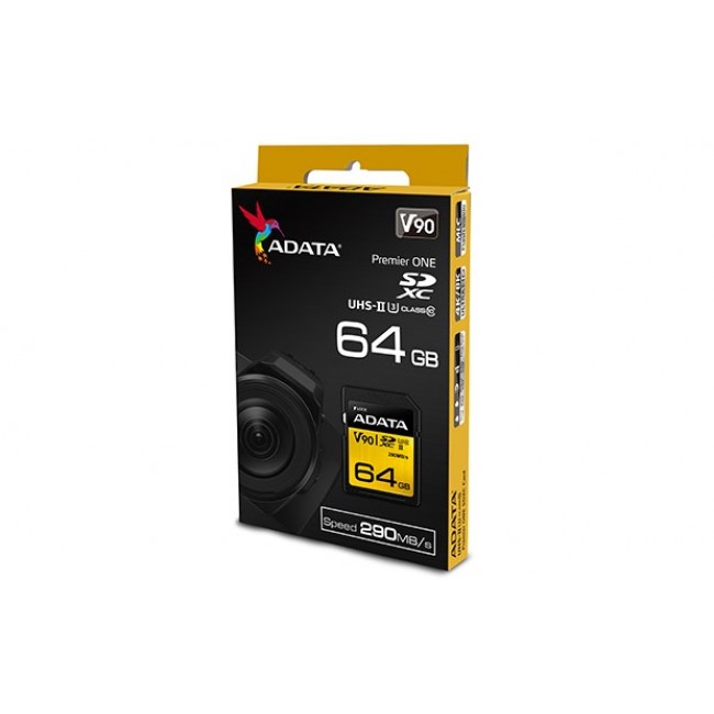 ADATA Premier ONE 64 GB SDXC UHS-II Class 10 ADATA Premier ONE 64 GB SDXC UHS-II Class 10