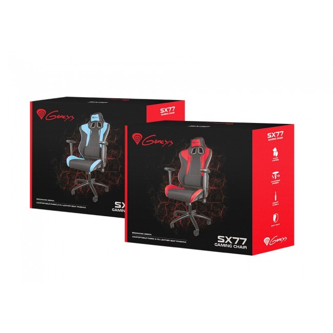 GENESIS SX77 PC gaming chair Padded seat Black, Red GENESIS SX77 PC gaming chair Padded seat Black, Red