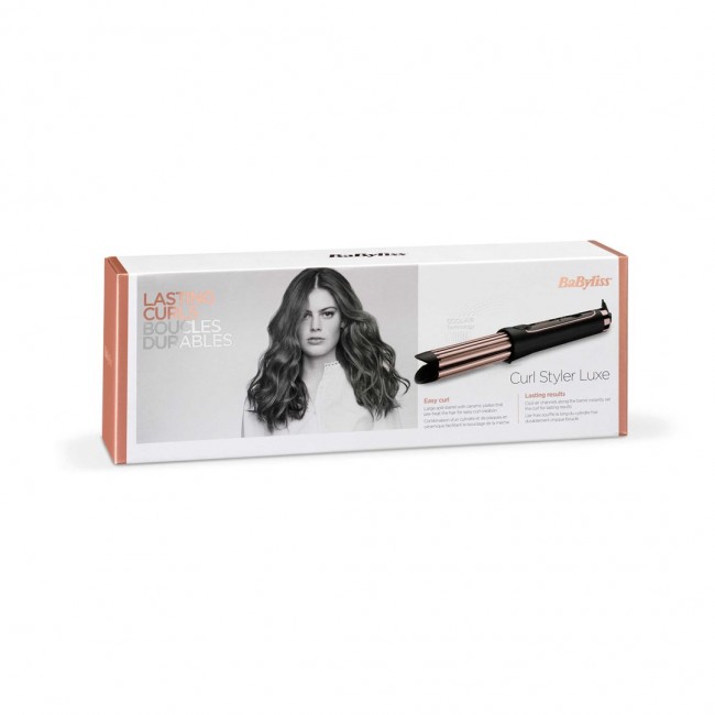 BaByliss C112E Curl Styler Luxe Curling iron Warm Black, Rose Gold 32 W 98.4