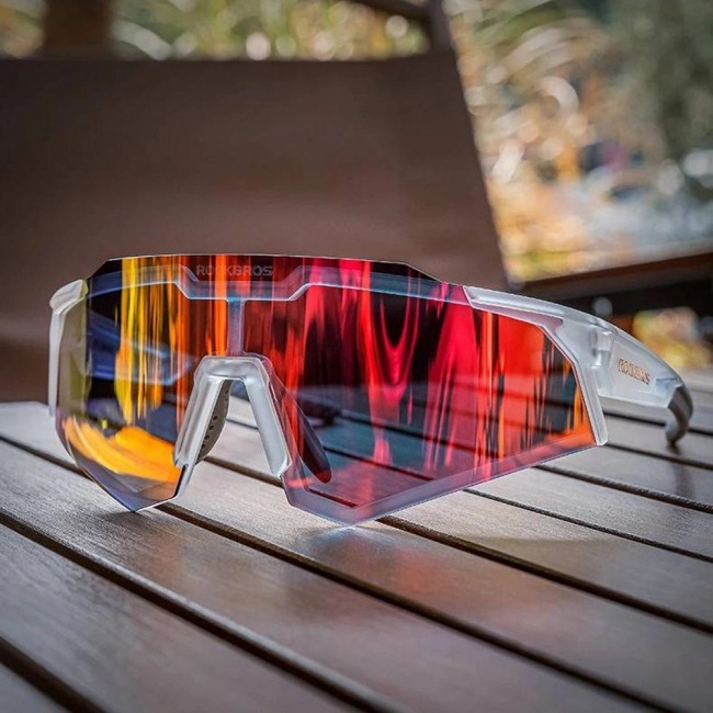 Rockbros SP291 UV400 white photochromic cycling glasses Rockbros SP291 UV400 white photochromic cycling glasses