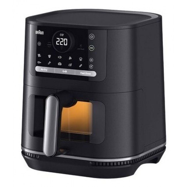 Braun HF5073 Single 6 L Stand-alone 2000 W Hot air fryer Black