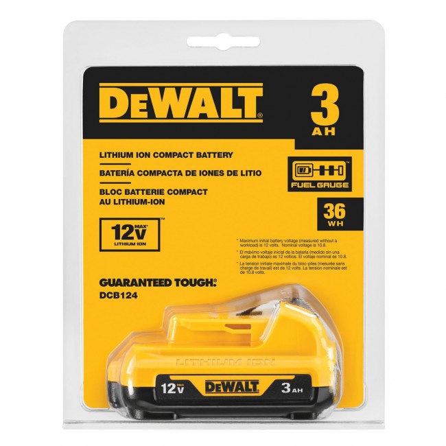 DeWALT DCB124-XJ cordless tool battery / charger DeWALT DCB124-XJ cordless tool battery / charger