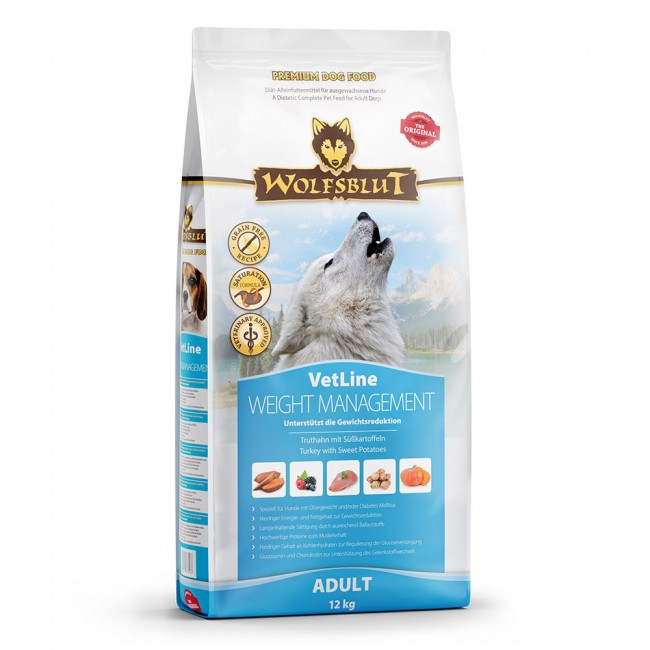 WOLFSBLUT VetLine Weight Management Turkey - dry dog food - 12kg
